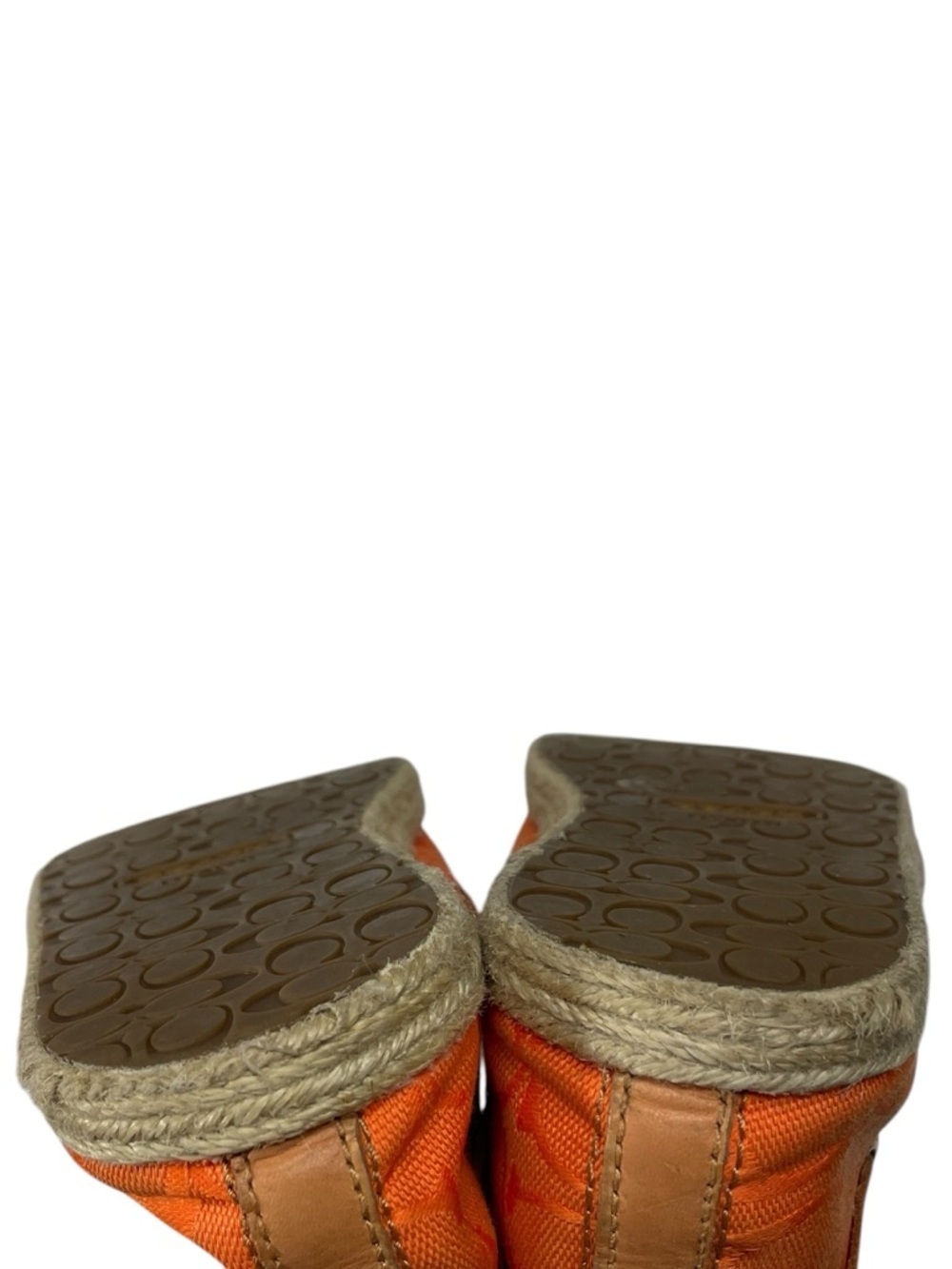 Coach Mellow Espadrille Orange Slip-On Shoes in size 8M - Picture 8 of 10